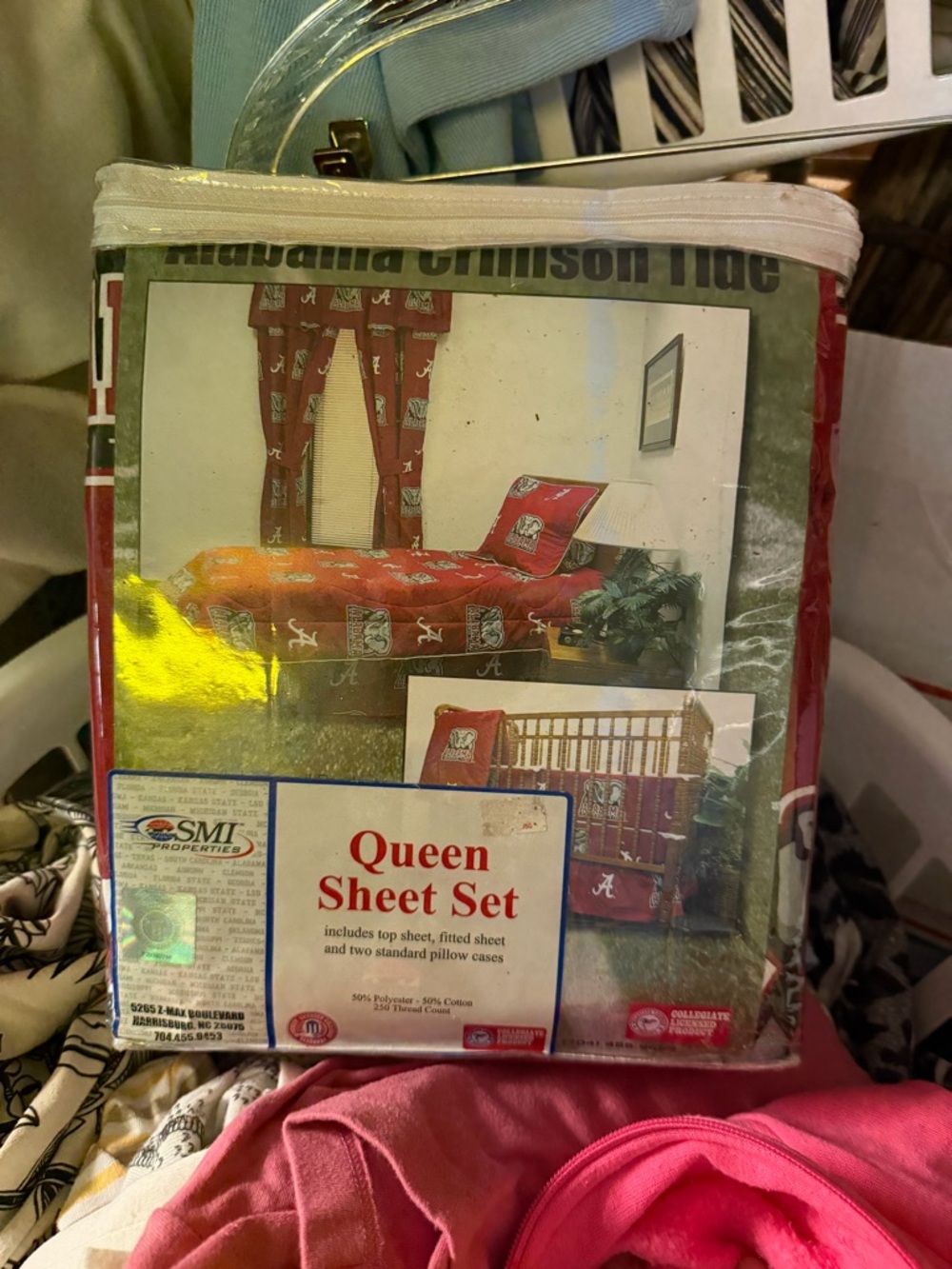 Alabama Crimson Tide Queen Sheet Set - Red